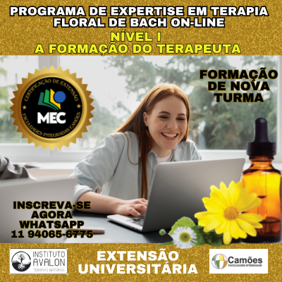 Capa do Curso Programa de Expertise em Floral de Bach - Nível I - Formação de Terapeuta Floral